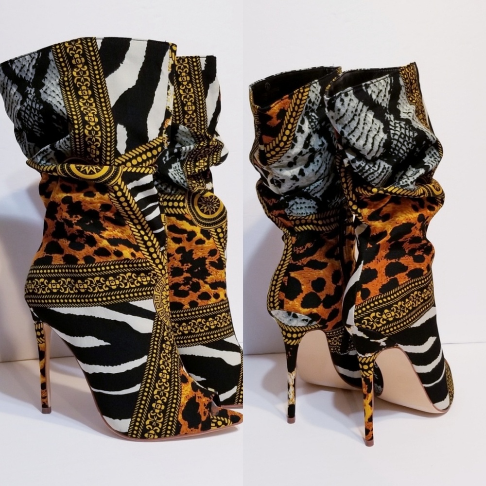 Liliana  Peep Toe Stiletto Bootie - Picture 2 of 5